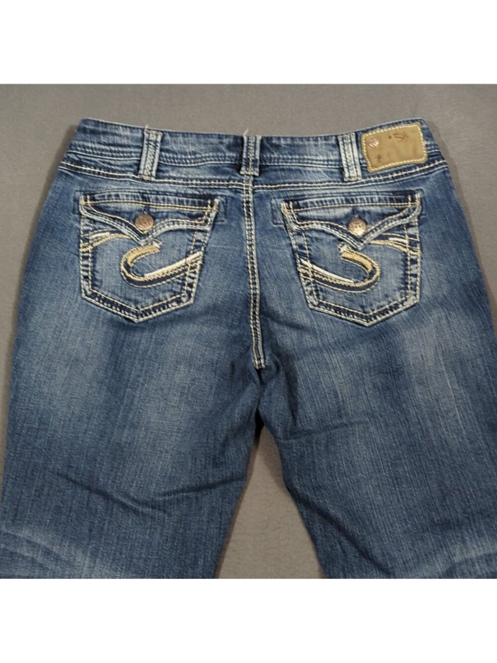 Silver Jeans Women's 14x32 Fits 33x30 Blue Suki Surplus Bootcut Denim